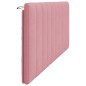 vidaXL Kopfteil-Kissen Rosa 200 cm Samt