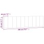 vidaXL Kopfteil-Kissen Rosa 200 cm Samt