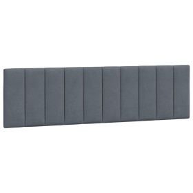 vidaXL Kopfteil-Kissen Dunkelgrau 180 cm Samt