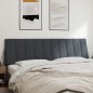 vidaXL Kopfteil-Kissen Dunkelgrau 180 cm Samt