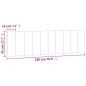 vidaXL Kopfteil-Kissen Dunkelgrau 180 cm Samt