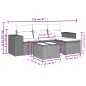 vidaXL 5-tlg. Garten-Sofagarnitur mit Kissen Schwarz Poly Rattan vidaXL 5-tlg. Garten-Sofagarnitur mit Kissen Schwarz Poly Rattan