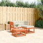 vidaXL 3-tlg. Garten-Sofagarnitur mit Kissen Wachsbraun Kiefernholz vidaXL 3-tlg. Garten-Sofagarnitur mit Kissen Wachsbraun Kiefernholz