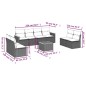 vidaXL 9-tlg. Garten-Sofagarnitur mit Kissen Beige Poly Rattan vidaXL 9-tlg. Garten-Sofagarnitur mit Kissen Beige Poly Rattan