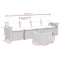 vidaXL 5-tlg. Garten-Sofagarnitur mit Kissen Beige Poly Rattan vidaXL 5-tlg. Garten-Sofagarnitur mit Kissen Beige Poly Rattan