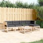 vidaXL 5-tlg. Garten-Sofagarnitur mit Kissen Massivholz Kiefer vidaXL 5-tlg. Garten-Sofagarnitur mit Kissen Massivholz Kiefer