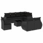 vidaXL 9-tlg. Garten-Sofagarnitur mit Kissen Schwarz Poly Rattan vidaXL 9-tlg. Garten-Sofagarnitur mit Kissen Schwarz Poly Rattan
