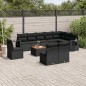 vidaXL 11-tlg. Garten-Sofagarnitur mit Kissen Schwarz Poly Rattan vidaXL 11-tlg. Garten-Sofagarnitur mit Kissen Schwarz Poly Rattan