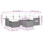 vidaXL 7-tlg. Garten-Sofagarnitur mit Kissen Schwarz Poly Rattan vidaXL 7-tlg. Garten-Sofagarnitur mit Kissen Schwarz Poly Rattan