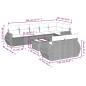 vidaXL 9-tlg. Garten-Sofagarnitur mit Kissen Beige Poly Rattan vidaXL 9-tlg. Garten-Sofagarnitur mit Kissen Beige Poly Rattan