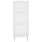 vidaXL Highboard Hochglanz-Weiß 34,5x34x180 cm Holzwerkstoff vidaXL Highboard Hochglanz-Weiß 34,5x34x180 cm Holzwerkstoff