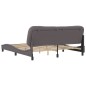 vidaXL Bettgestell mit Kopfteil Grau 180x200 cm Kunstleder vidaXL Bettgestell mit Kopfteil Grau 180x200 cm Kunstleder
