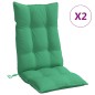 vidaXL Hochlehner-Auflagen 2 Stk. Grün Oxford-Gewebe vidaXL Hochlehner-Auflagen 2 Stk. Grün Oxford-Gewebe