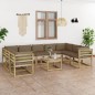vidaXL 10-tlg. Garten-Lounge-Set mit Kissen Imprägniertes Kiefernholz vidaXL 10-tlg. Garten-Lounge-Set mit Kissen Imprägniertes Kiefernholz