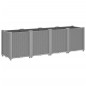 vidaXL Pflanzkübel Hellgrau 160x40x53 cm PP vidaXL Pflanzkübel Hellgrau 160x40x53 cm PP