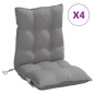vidaXL Niedriglehner-Auflagen 4 Stk. Grau Oxford-Gewebe vidaXL Niedriglehner-Auflagen 4 Stk. Grau Oxford-Gewebe