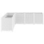 vidaXL Pflanzkübel Weiß 160x160x53 cm PP vidaXL Pflanzkübel Weiß 160x160x53 cm PP