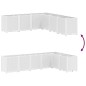vidaXL Pflanzkübel Weiß 160x160x53 cm PP vidaXL Pflanzkübel Weiß 160x160x53 cm PP