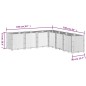 vidaXL Pflanzkübel Weiß 160x160x53 cm PP vidaXL Pflanzkübel Weiß 160x160x53 cm PP