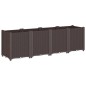 vidaXL Pflanzkübel Braun 160x40x53 cm PP vidaXL Pflanzkübel Braun 160x40x53 cm PP