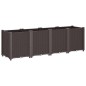 vidaXL Pflanzkübel Braun 160x40x53 cm PP vidaXL Pflanzkübel Braun 160x40x53 cm PP