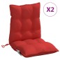 vidaXL Niedriglehner-Auflagen 2 Stk. Rot Oxford-Gewebe vidaXL Niedriglehner-Auflagen 2 Stk. Rot Oxford-Gewebe