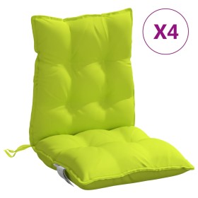 vidaXL Niedriglehner-Auflagen 4 Stk. Neongrün Oxford-Gewebe