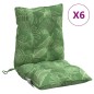 vidaXL Niedriglehner-Auflagen 6 Stk. Blattmuster Oxford-Gewebe vidaXL Niedriglehner-Auflagen 6 Stk. Blattmuster Oxford-Gewebe