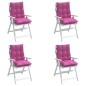 vidaXL Niedriglehner-Auflagen 4 Stk. Rosa Oxford-Gewebe vidaXL Niedriglehner-Auflagen 4 Stk. Rosa Oxford-Gewebe