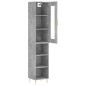 vidaXL Highboard Betongrau 34,5x34x180 cm Holzwerkstoff vidaXL Highboard Betongrau 34,5x34x180 cm Holzwerkstoff