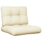 vidaXL Palettenkissen 2-tlg. Creme Stoff vidaXL Palettenkissen 2-tlg. Creme Stoff