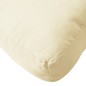 vidaXL Palettenkissen 2-tlg. Creme Stoff vidaXL Palettenkissen 2-tlg. Creme Stoff