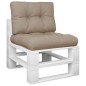 vidaXL Palettenkissen 2-tlg. Taupe Stoff vidaXL Palettenkissen 2-tlg. Taupe Stoff