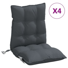 vidaXL Niedriglehner-Auflagen 4 Stk. Anthrazit Oxford-Gewebe