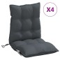 vidaXL Niedriglehner-Auflagen 4 Stk. Anthrazit Oxford-Gewebe vidaXL Niedriglehner-Auflagen 4 Stk. Anthrazit Oxford-Gewebe