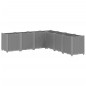 vidaXL Pflanzkübel Hellgrau 160x160x53 cm PP vidaXL Pflanzkübel Hellgrau 160x160x53 cm PP