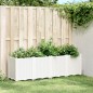 vidaXL Pflanzkübel Weiß 160x40x53 cm PP vidaXL Pflanzkübel Weiß 160x40x53 cm PP