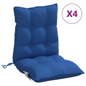 vidaXL Niedriglehner-Auflagen 4 Stk. Königsblau Oxford-Gewebe