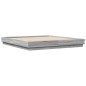 vidaXL Bettgestell mit LED Grau Sonoma 180x200 cm vidaXL Bettgestell mit LED Grau Sonoma 180x200 cm