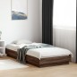 vidaXL Bettgestell mit LED Braun Eiche-Optik 90x200 cm vidaXL Bettgestell mit LED Braun Eiche-Optik 90x200 cm