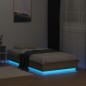 vidaXL Bettgestell mit LED Sonoma-Eiche 75x190 cm vidaXL Bettgestell mit LED Sonoma-Eiche 75x190 cm