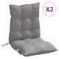 vidaXL Niedriglehner-Auflagen 2 Stk. Grau Oxford-Gewebe vidaXL Niedriglehner-Auflagen 2 Stk. Grau Oxford-Gewebe