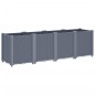 vidaXL Pflanzkübel Grau 160x40x53 cm PP vidaXL Pflanzkübel Grau 160x40x53 cm PP