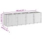 vidaXL Pflanzkübel Grau 160x40x53 cm PP vidaXL Pflanzkübel Grau 160x40x53 cm PP