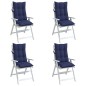 vidaXL Hochlehner-Auflagen 4 Stk. Marineblau Oxford-Gewebe vidaXL Hochlehner-Auflagen 4 Stk. Marineblau Oxford-Gewebe