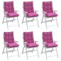 vidaXL Niedriglehner-Auflagen 6 Stk. Rosa Oxford-Gewebe vidaXL Niedriglehner-Auflagen 6 Stk. Rosa Oxford-Gewebe