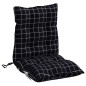 vidaXL Niedriglehner-Auflagen 2 Stk. Schwarz Karomuster Oxford-Gewebe vidaXL Niedriglehner-Auflagen 2 Stk. Schwarz Karomuster Oxford-Gewebe