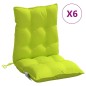 vidaXL Niedriglehner-Auflagen 6 Stk. Neongrün Oxford-Gewebe vidaXL Niedriglehner-Auflagen 6 Stk. Neongrün Oxford-Gewebe