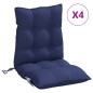 vidaXL Niedriglehner-Auflagen 4 Stk. Marineblau Oxford-Gewebe vidaXL Niedriglehner-Auflagen 4 Stk. Marineblau Oxford-Gewebe