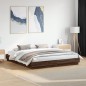 vidaXL Bettgestell mit LED Braun Eiche-Optik 200x200 cm vidaXL Bettgestell mit LED Braun Eiche-Optik 200x200 cm